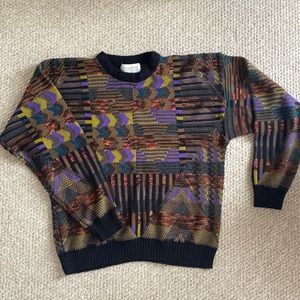 VINTAGE sweater 90s style/funky design